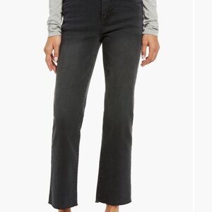 Wit & Wisdom Washed Black High Waist Stretch Bootcut Leg Jeans